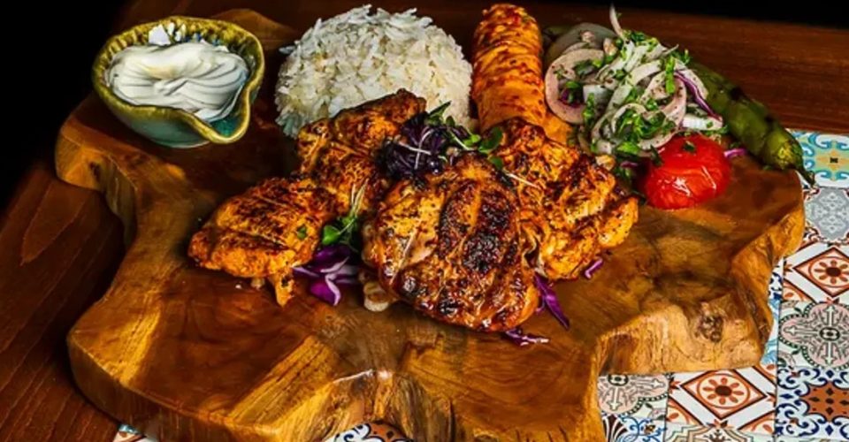 Grilled chicken at Adam Restaurant and Cafe, a smart choice if you want to eat healthy in Dubai